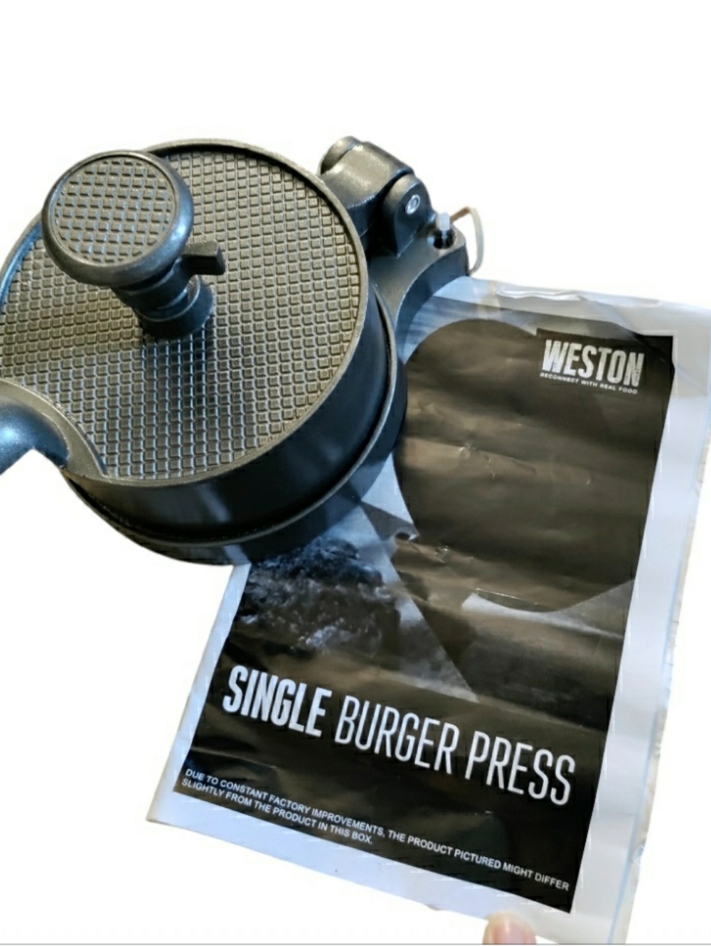 Weston Cast Aluminum Single Burger press NWOT